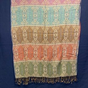 Wrap Scarf Made of Cashmere 40% Silk 30% Viscose 30%   (80”long x 28”wide)